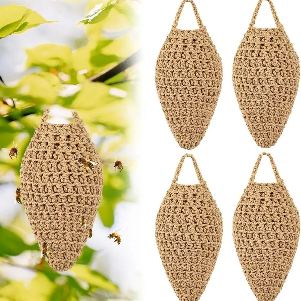 Picture 5: Large Size Crochet Wasp Nest Portable Design Simulation Honeycomb Artificial Honeycomb Ornament Effectively Repelling Wasps