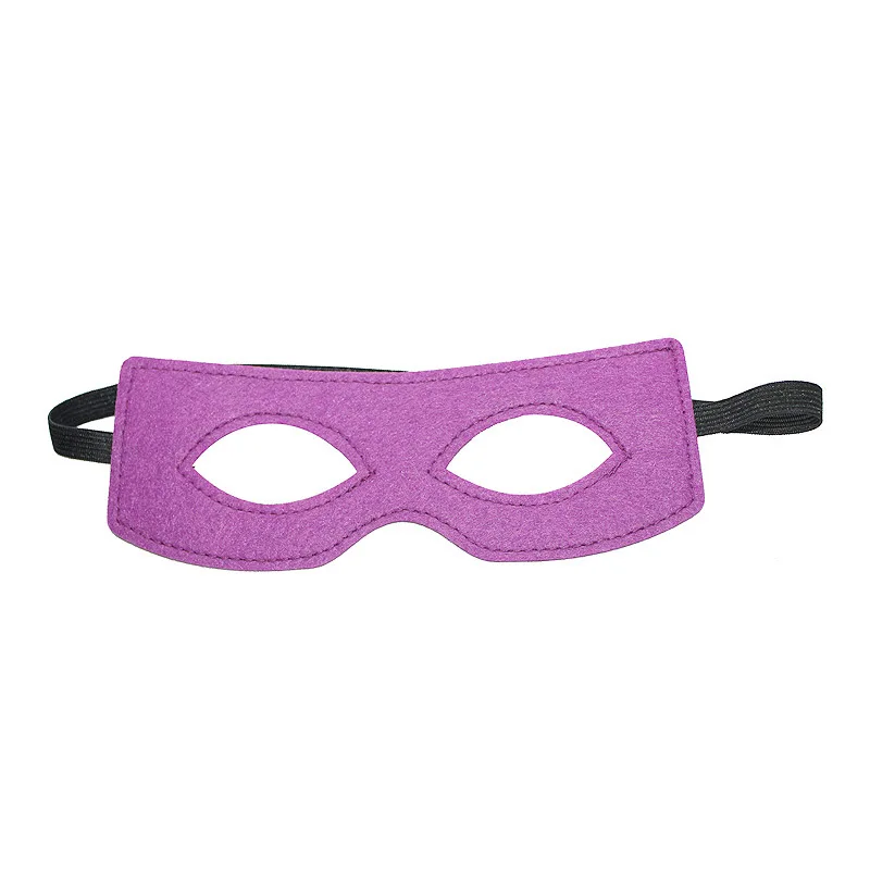 Veelkleurige vilten maskers Oogmaskers Halfmasker Cosplay rekwisieten met elastisch lint voor Halloween Masquerade Party