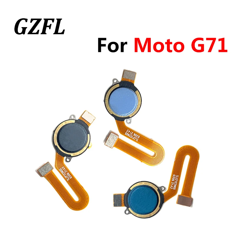 Original Fingerprint Sensor Home Return Key Menu Button Flex Cable For Motorola Moto G71