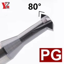 YZH 80° PG Thread Milling Cutter 1 Tooth Inch Pitch CNC For Steel PG7 PG9 PG11 PG13.5 PG16 PG21 PG36