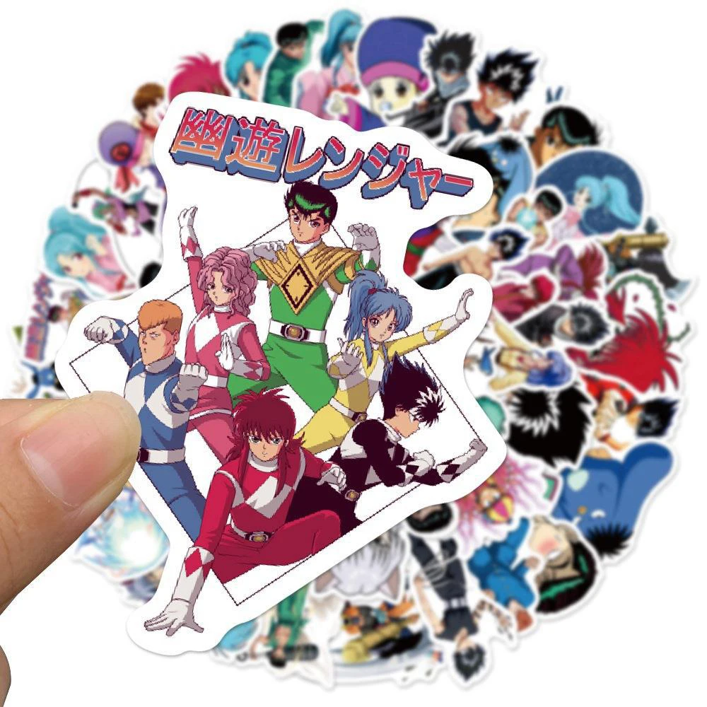 10/30/50/100pcs อะนิเมะ YuYu Hakusho สติกเกอร์ Cool การ์ตูน DIY สเก็ตบอร์ดแล็ปท็อปกระเป๋าเดินทางโทรศัพท์สติกเกอร์กันน้ําของเล่นเด็ก