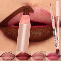 8 Colors Waterproof Lip Liner Pencil Long Lasting Sexy Dark Red Pink Matte Lipstick Pencil Natural Lipliner Pen Red Contour Tint