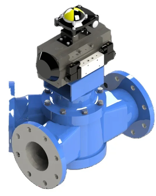 Pneumatic Diverter Valve General Application Regulating Structure Change Flow Direction Conveyed Material Product Type Valves