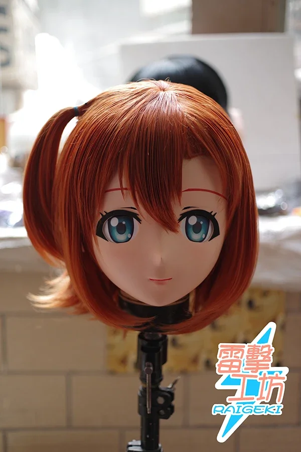 (RAIGEKI MAKS 89) Resin 2/3 Head Crossdresser BJD DOLL Kigurumi Anime LoveLive! Honoka Kousaka Cosplay Mask