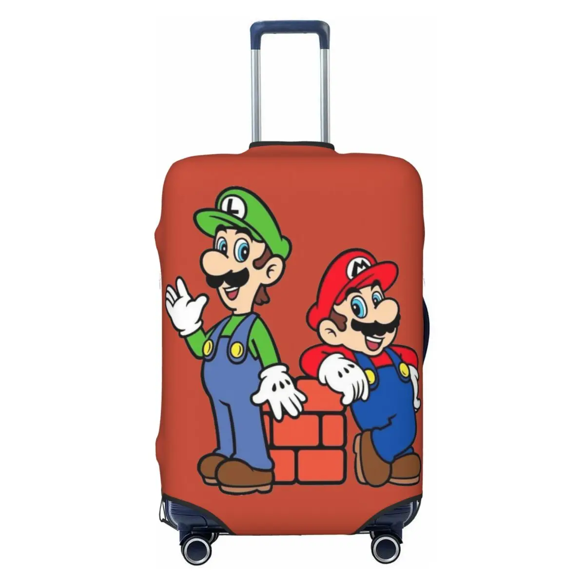 

Custom M-Marioeds Game Luggage Cover Protector Cute Travel Suitcase Covers for 18-32 Inch