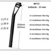 Elitaone 자전거 시트 포스트 탄소 Setback 25mm/20mm MTB/도로 자전거 시트 포스트 27.2/30.9/31.6mm 2