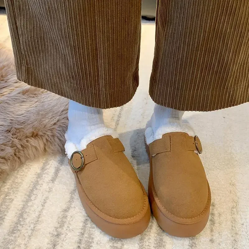 2023 Luxury Designer Shoe Women Men Ultra  Lady Winter Boot Woman High Heel Ankle Snow Fur Boot Mann Flat Slipper large size 42