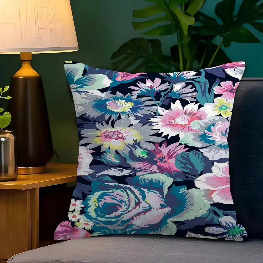 

Night Bloom Pillowcases Home Bedding Decorative Pillow Cover Wedding Super Soft Pillow Case