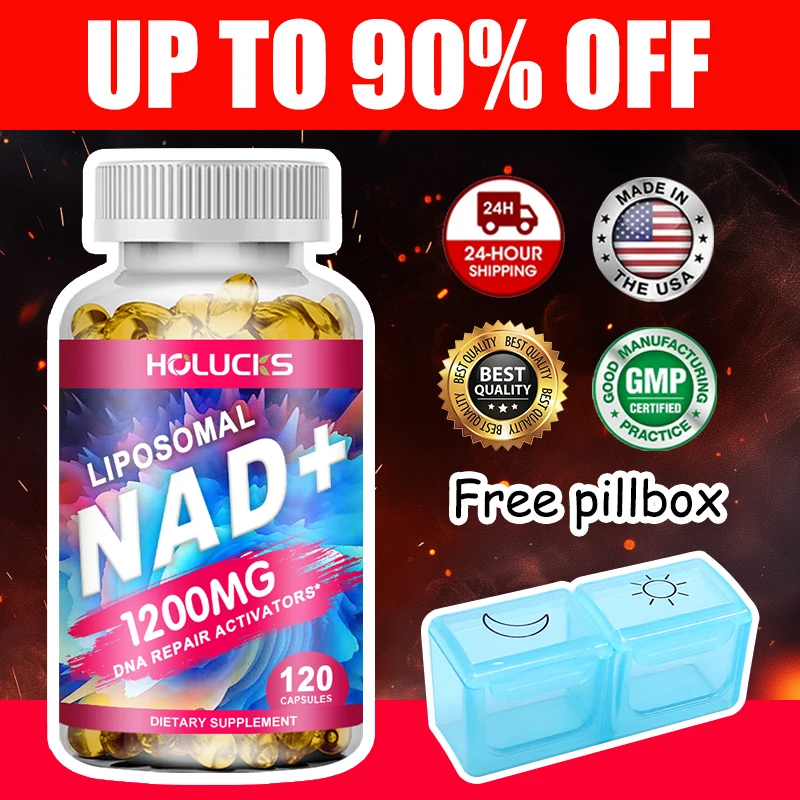 

Высокомощные капсулы NAD+ 1200 мг, поддерживающие здоровье и фокусировка мозга, перезаряжают энергию, метаболическое здоровье и долголетие, без глютена
