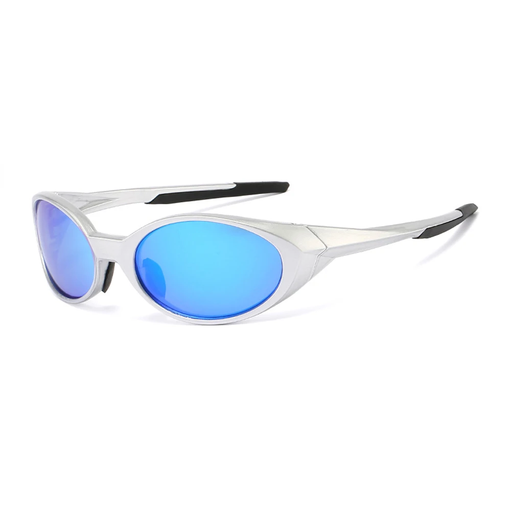 AliExpress SO&EI Ins Popular Oval Polarized Riding Glasses Retro Goggle Cycling Eyewear UV400