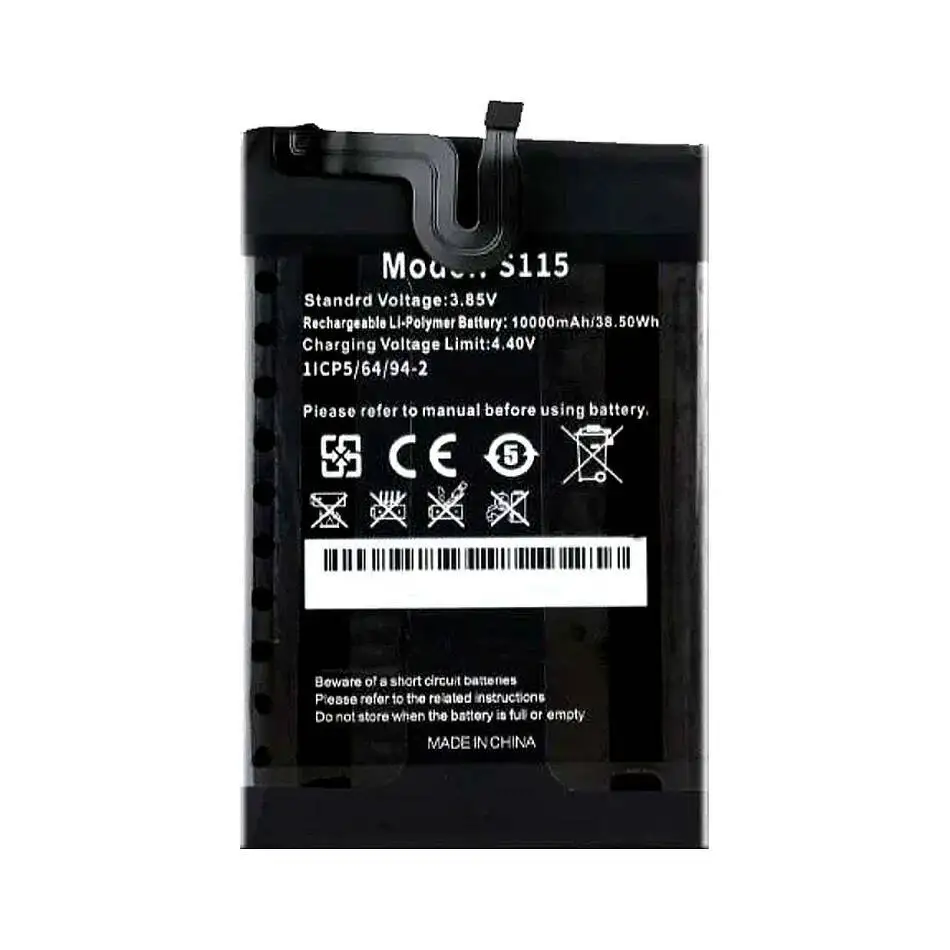 بطارية هاتف محمول عالية الأداء بقدرة 10000 مللي أمبير في الساعة لهاتف Oukitel WP26 S115 #2