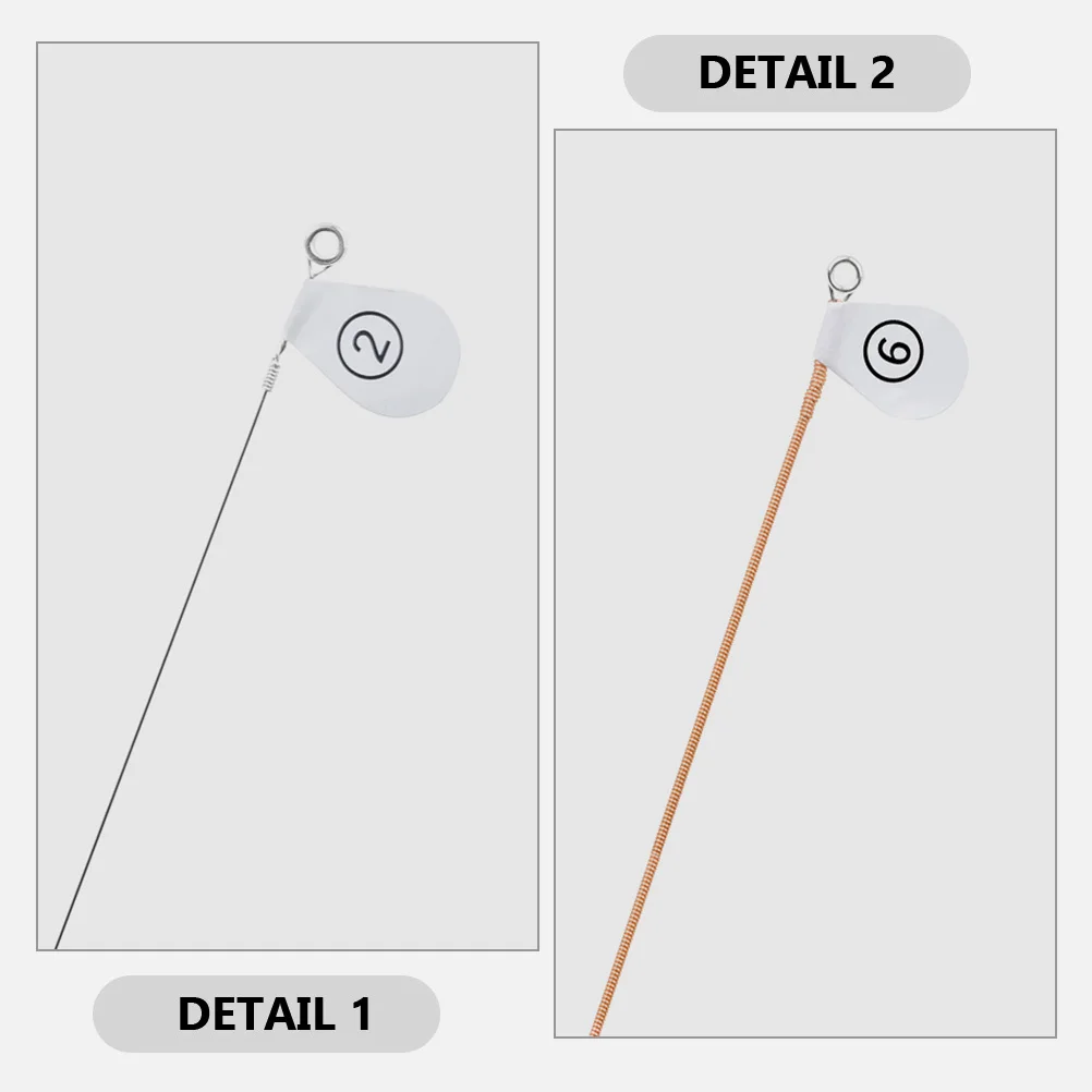 

6Pcs Acoustic Guitar Strings Folk Metal String Replacement Set -Resistant Universal Fit for Replacement Repair Kit