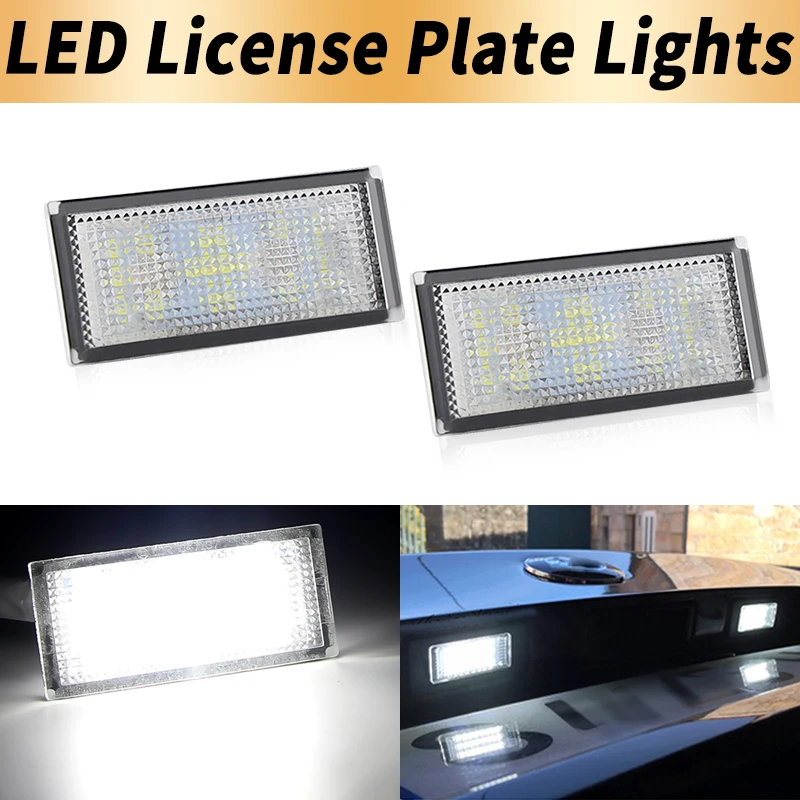 2PCS LED License Plate Lights Canbus For BMW E66 E65 7-Series 735i 2006 2007-2008 Number Plate Lamps 8T5Z13550A Car Accessories view 2