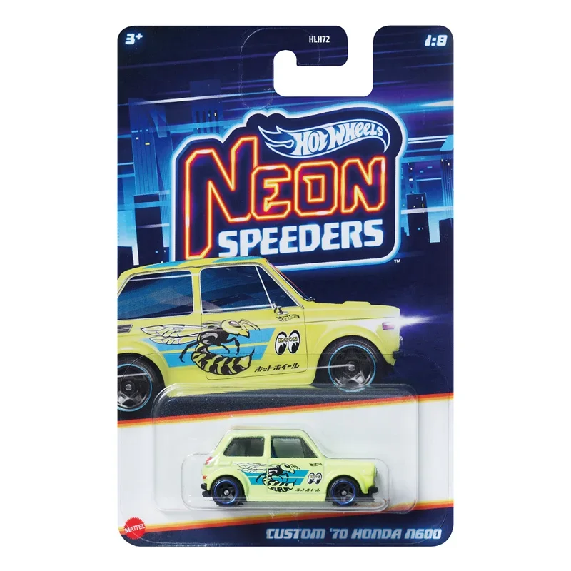 Hot Wheels-velocadores de neón originales, coche Dodge Honda Volkswagen Beetle Porsche, juguetes para niños, modelos de automóviles Nissan Silvia Mini Cooper, 1/64