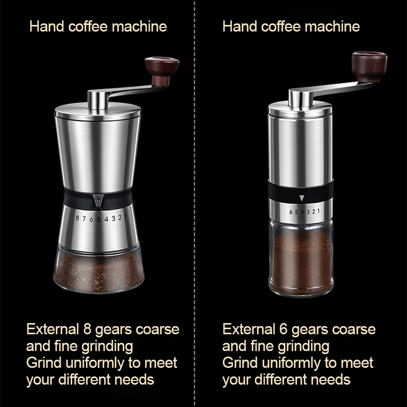 Manual Coffee Grinder High Quality Hand Coffee Mill with Ceramic Grinding Core Adjustable Home Portable Coffee Grinding Tools