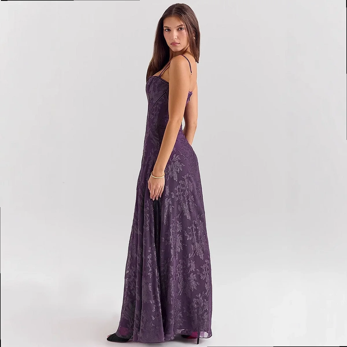 New Sleeveless Lace Applique Long Formal Evening Dress Prom Gown Spring Summer