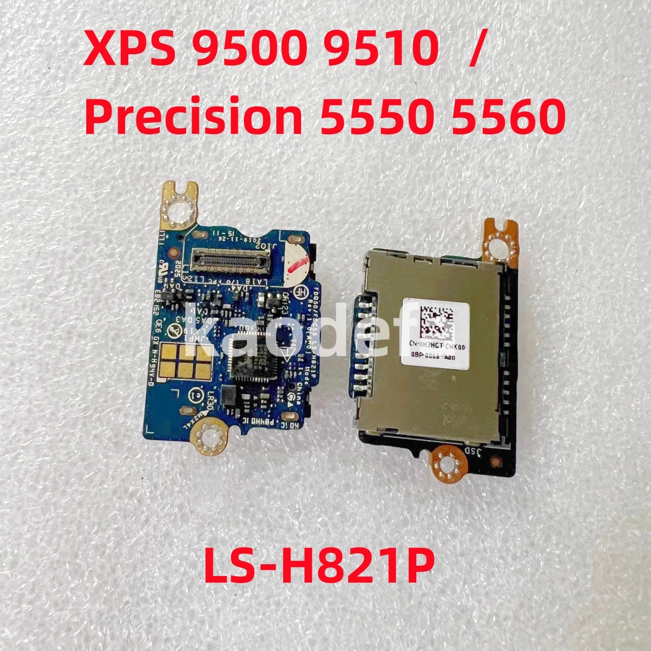 LS-H821P For Dell XPS 15 9500 9510 / Precision 5550 5560 Laptop SD Card Read I/O Audio Board 100% Test OK