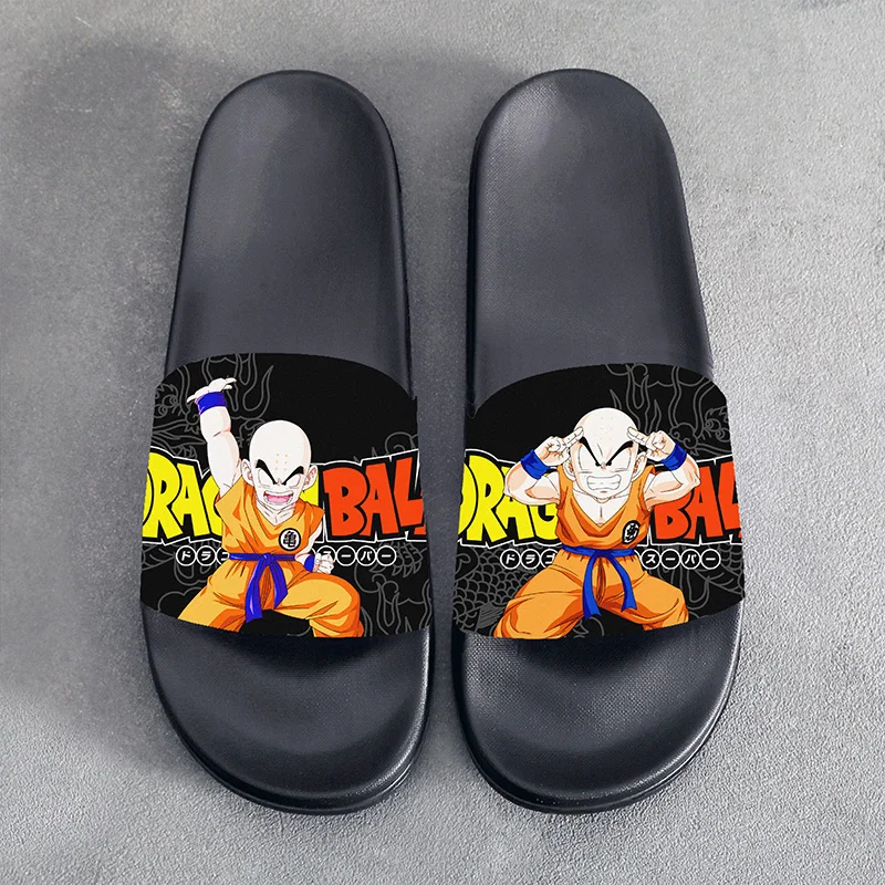 Sandali estivi pantofole Anime Dragon Ball Goku pantofole Cosplay nere scarpe da cartone animato per uomo donna Unisex regalo di Halloween