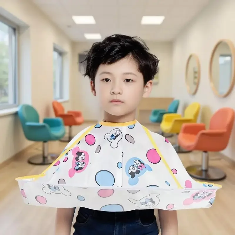 

1 Piece Children Colorful Hair Cutting Cape Salon Hairdresser Cloak Umbrella Cloth Foldable Kids Hairdressing Apron