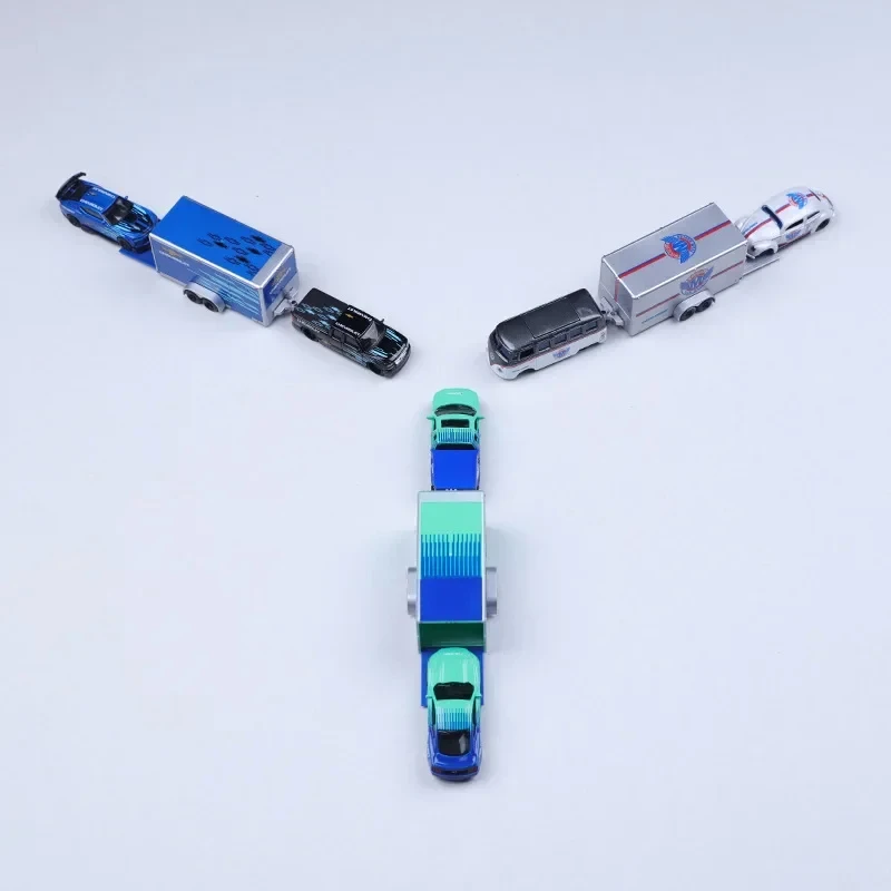 Car Model  Maisto 1:64 Three In One Trailer Metal Alloy Simulation Static Decoration Collection Male Power Control Toy Gift