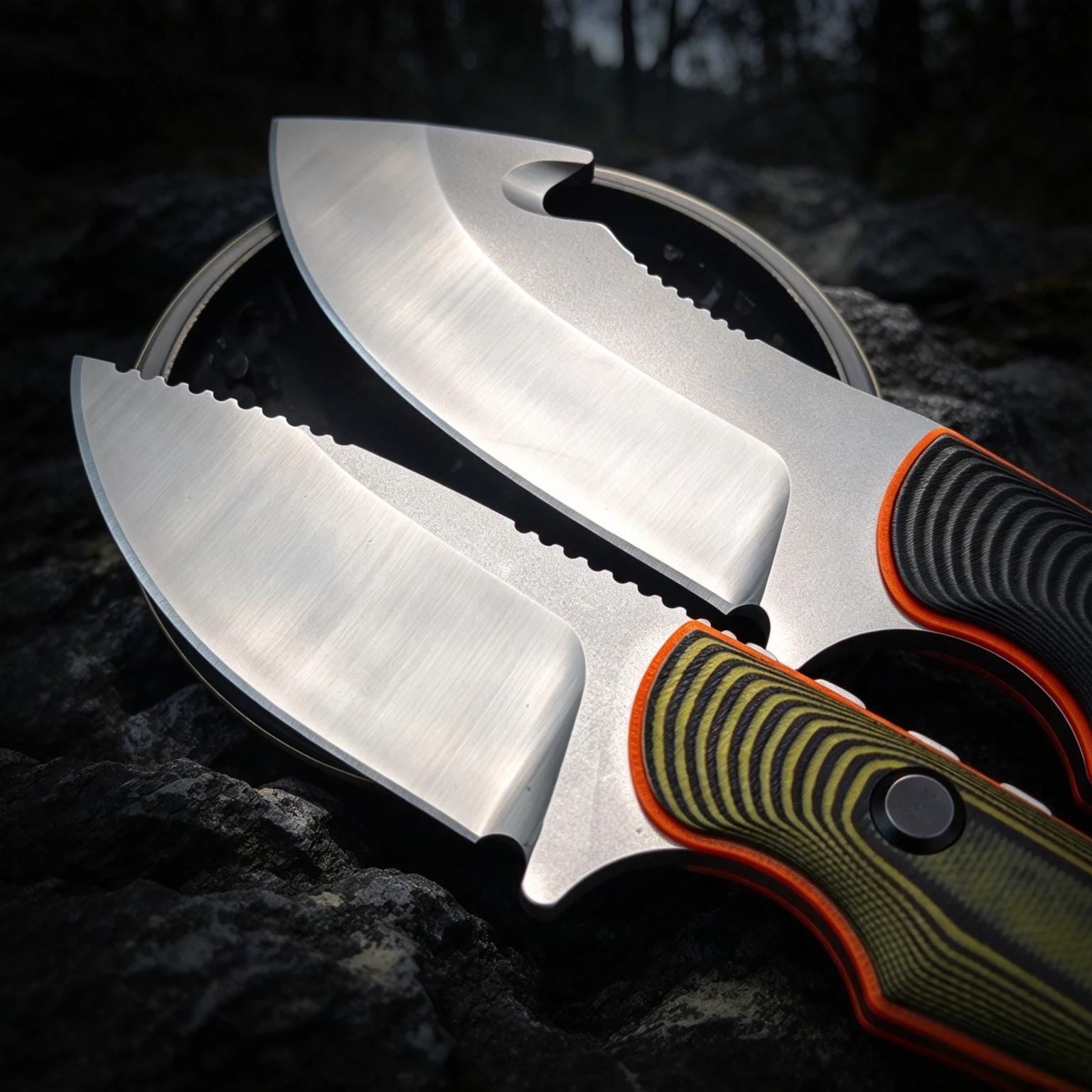 15017/15018 Hidden Canyon Fixed Knife, Stainless Steel Edge G10 Grips, Multi-Purpose Outdoor Gear for Camping and Hiking.