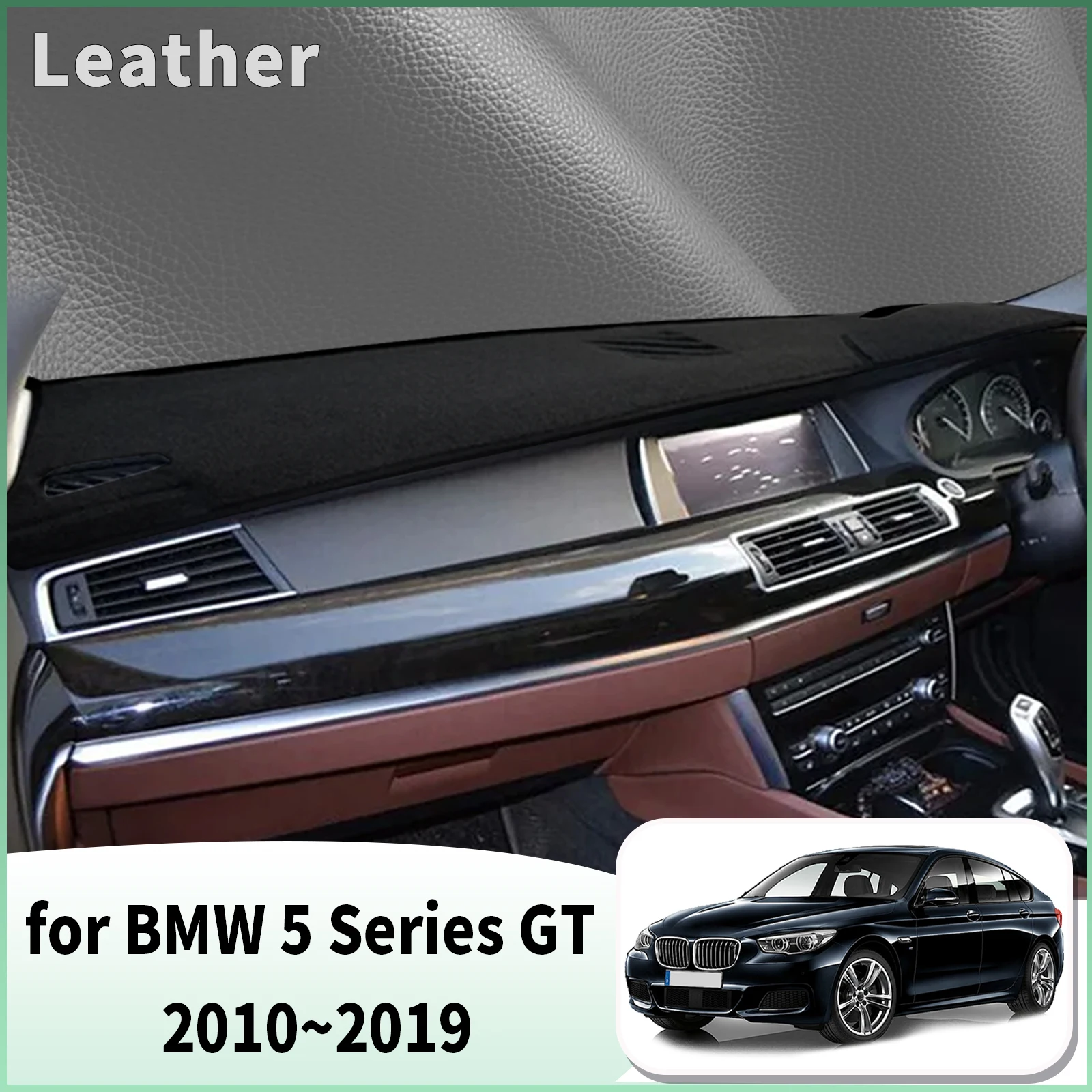 for BMW 5 Series GT F07 2010 2011~2019 Dash Mat Dashboard Cover Dashmat Universal Anti-Reflection Heat Insulation Sun Protection