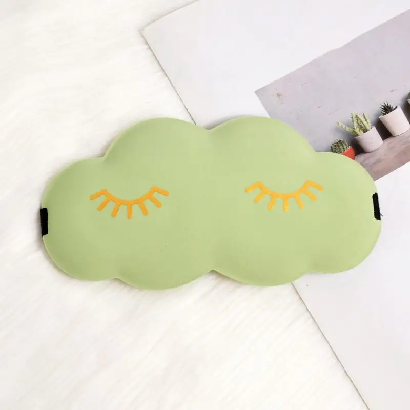 3D Sleeping Blindfold Eye Mask Cute Cloud Shape Sleep Shade Eyepatch Sleeping Aid Eye Shade Cover Eye Mask