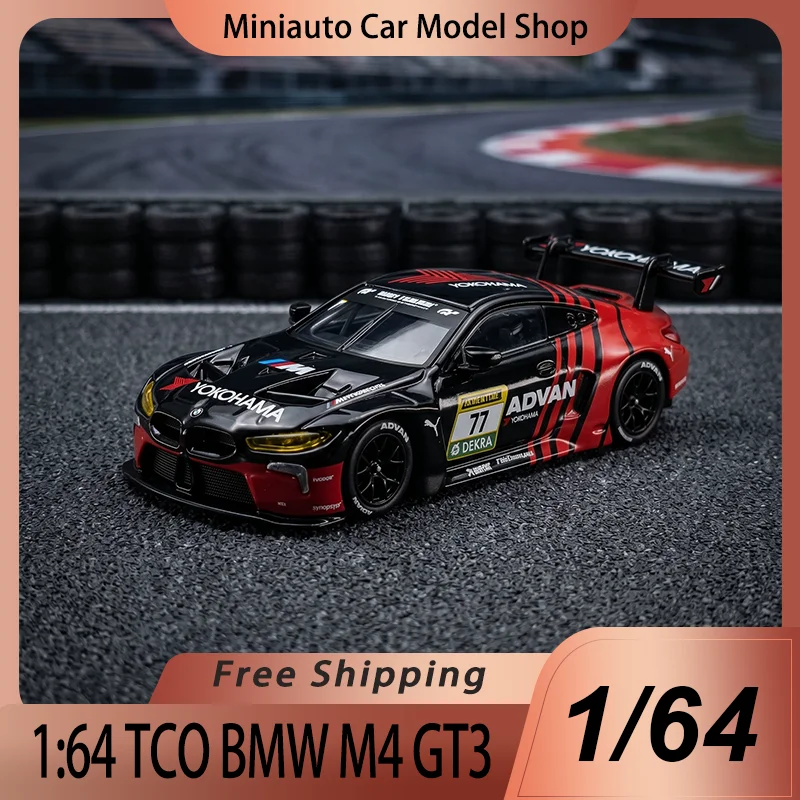 

TCO 1:64 Miniature Scale Limited Edition BMW M4 GT3 Advan Alloy Diecast Car Model Toy Simulation Decorative For Adult Collection