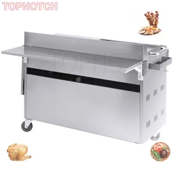 Hot New Standard Fast Food Truck Square Top Mobile Multifunction Dining Car Snack Cart