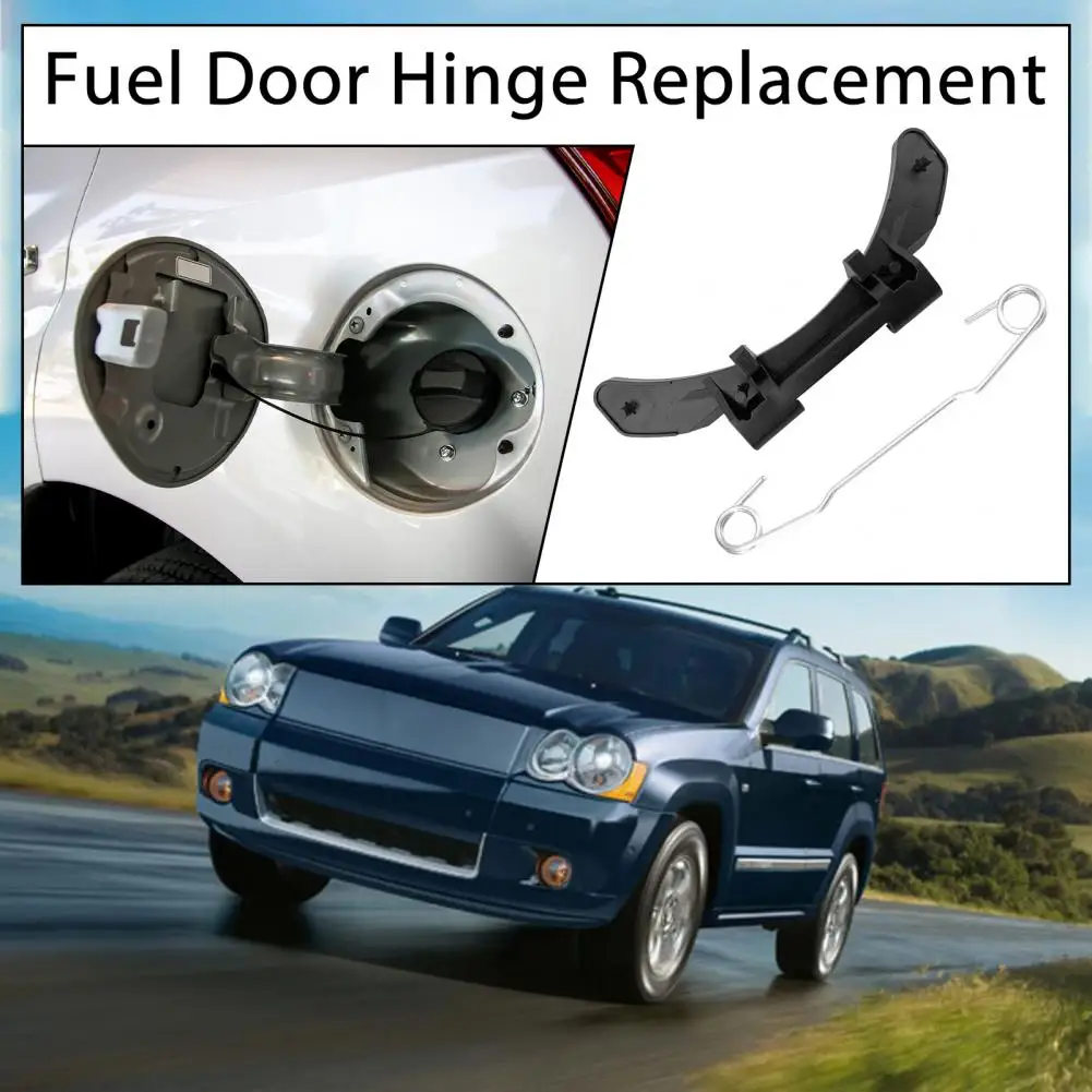 Fuel Tank Cap Repair Spring Fuel Tank Cover Hinge Spring Replacement Reinforced Fuel Door Hinge Bracket Smooth Opening for Volvo