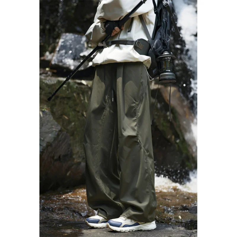 【Mirrordust】Pantalones casuales de otoño para hombre, pantalones de senderismo para viajes al aire libre, monos funcionales sueltos