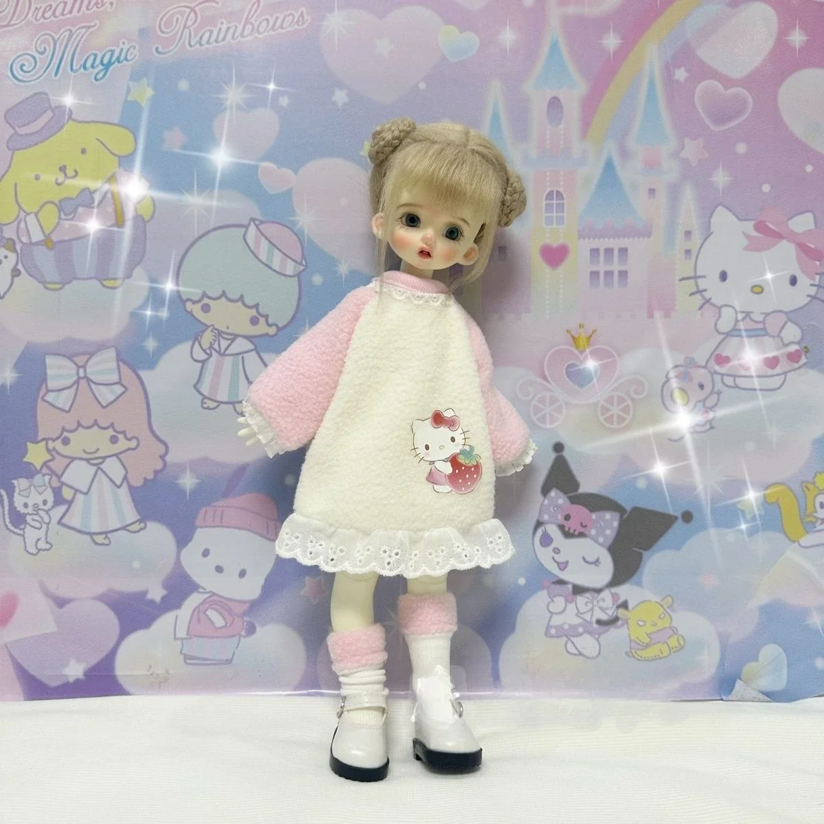 Fashion 1/6 Doll's Clothes for 30cm Bjd Doll Sweet Lovely Skirt Diy Girl Toys Dress Up Play House Doll Accessories,no Doll