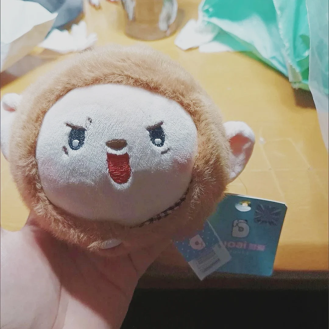 Schattig Flip Face Monkey Plush Kawaii Cartoon zacht knuffeldier speelgoed tas hanger meisje rugzak decoratie sleutelhanger perfect cadeau