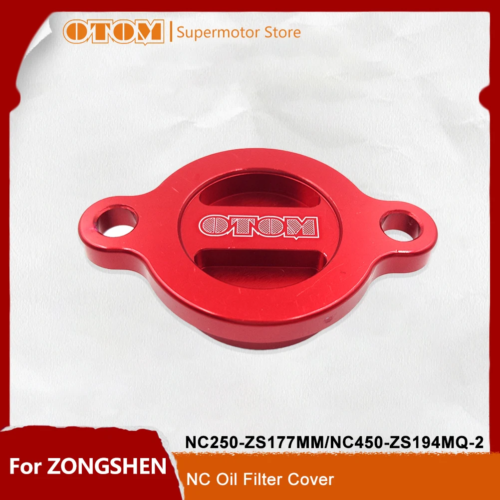 Motorcycle Accessories Oil Filter Cover CNC Aluminum Guard With Seal For ZONGSHEN ZS177MM NC250 ZS194MQ-2 NC450 Engine Dirt Bike