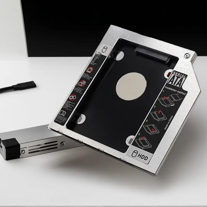 Universele CD DVD naar HDD-behuizing 2,5-inch SSD met Optibay, 9,5/12,7 mm 2e HDD Caddy SATA 3.0 CD-ROM