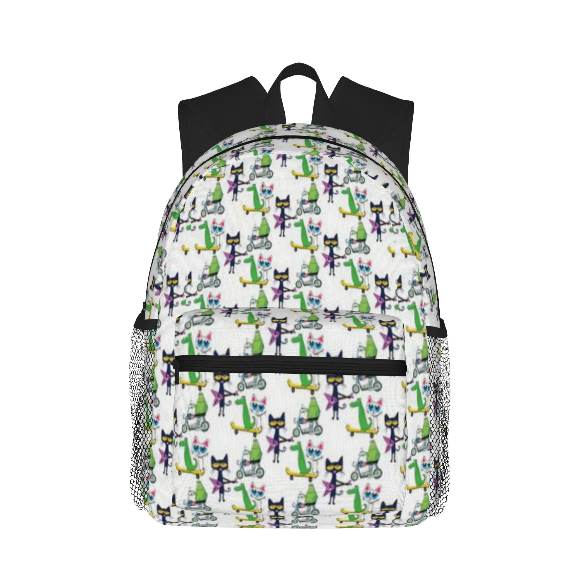 Having fun with friends pete the cat  Casual Backpack for Students and Adults Men's backpack