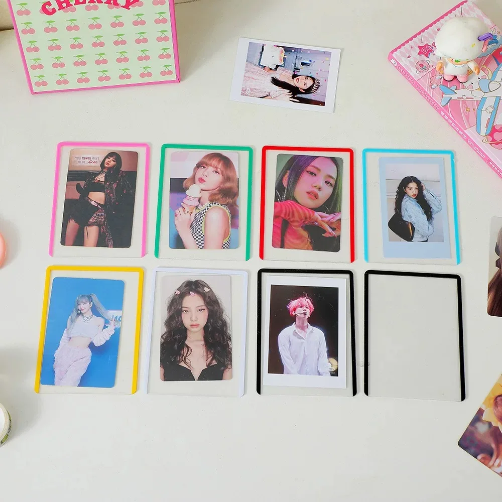 

25PCS Top Loader Colorful Borders Hard Plastic Sleeves Outer Protector, for Photo /Collect / PTCG Card Trading Cards Storage