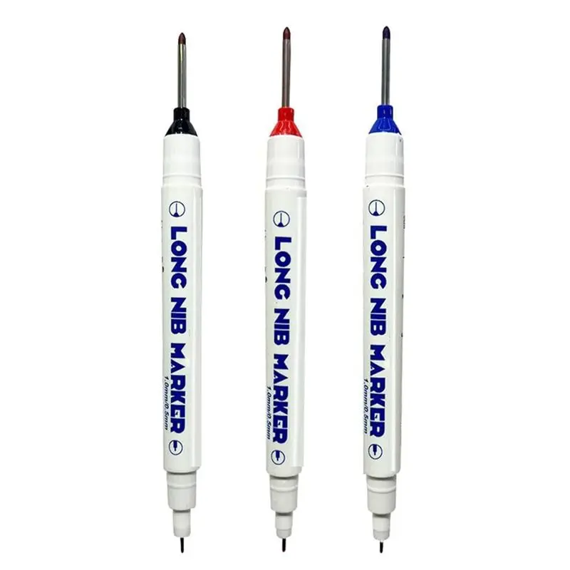 

Набор маркеров A29F-3 PCS с удлиненным наконечником для глубоких отверстий, улучшенный набор маркеров с длинным наконечником, строительные маркеры, инструменты для разметки