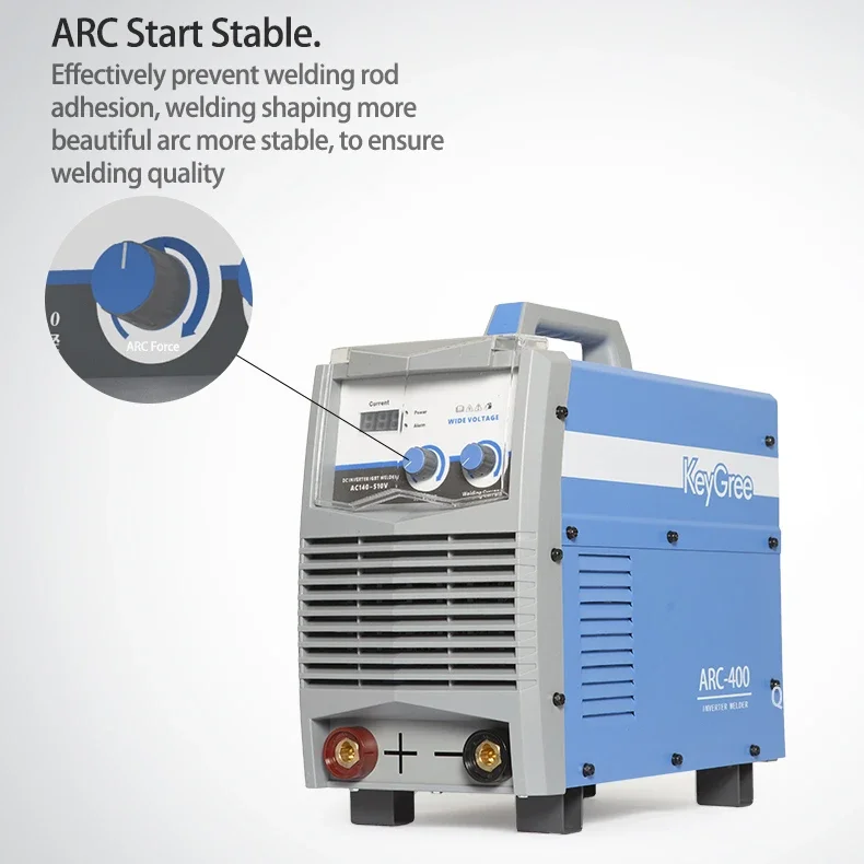 KeyGree ARC-400Q Dc Manual Metal Force Electric Heavy Duty Arc 400amp 1/2/3P 180-460V Welding Machine OEM