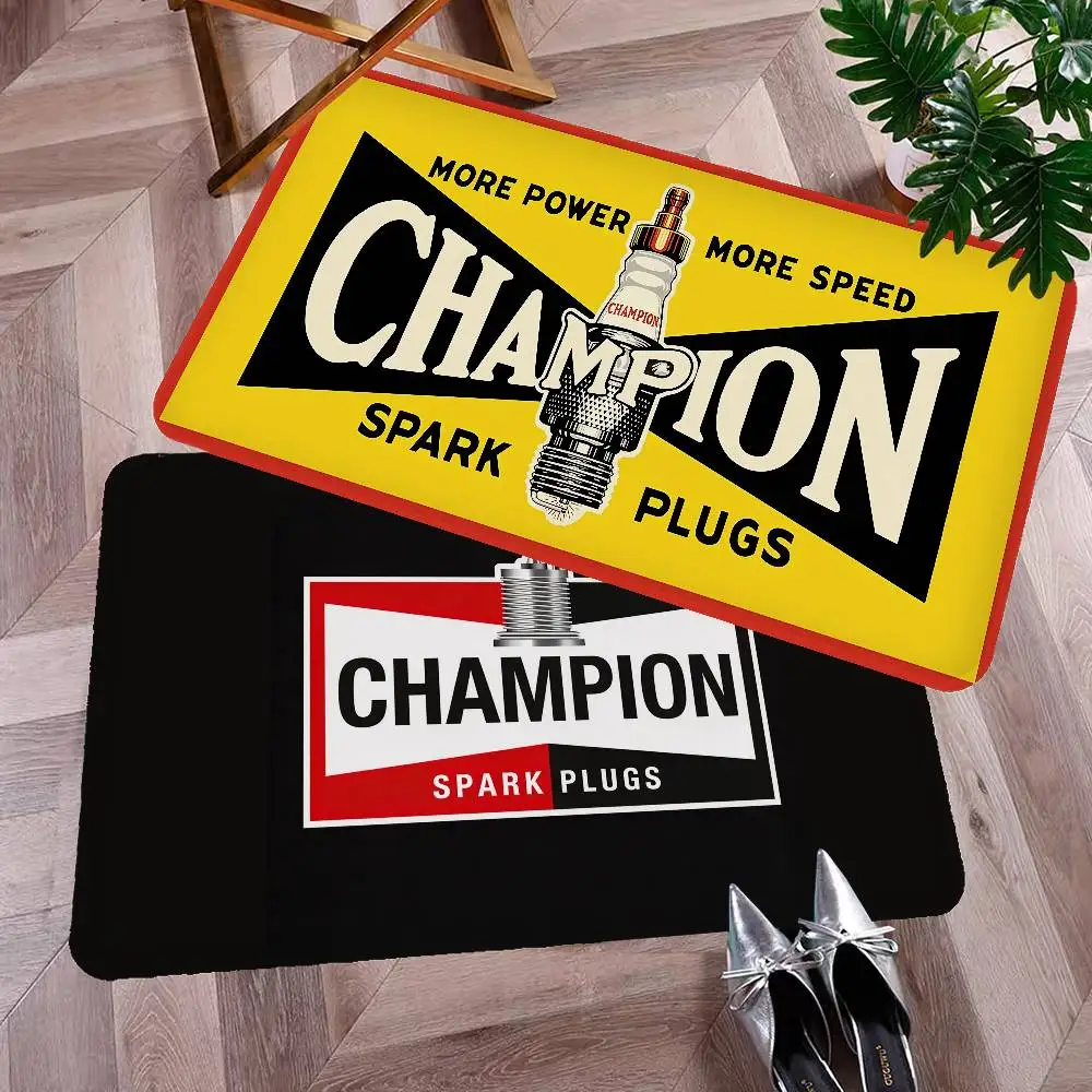 Champion Spark Plugs Kitchen Mat Kids Room Bedroom Decoration Balcony Anti-Slip Doormat Living Room Alfombra