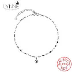 New Fashion Exquisite Small Egg Shaped Ankle Chains 925 Sterling Silver Simple Chain Anklets For Women Jewelry Anklet Bracelet