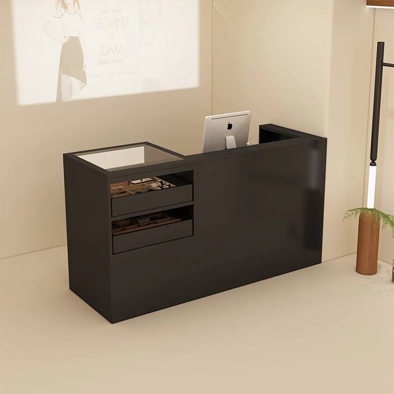 

Hair Salon Luxury Reception Desk Counter Decorations Modern Nordic Vintage Reception Desk Counter Beauty Beauty Office Furniture