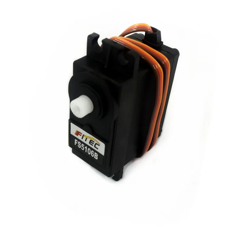 FS5106R Standard Analog 6kg Servo Motor 360 Degree Rotation Plastic Gear for RC Robot & Car Toys Remote Control Toy