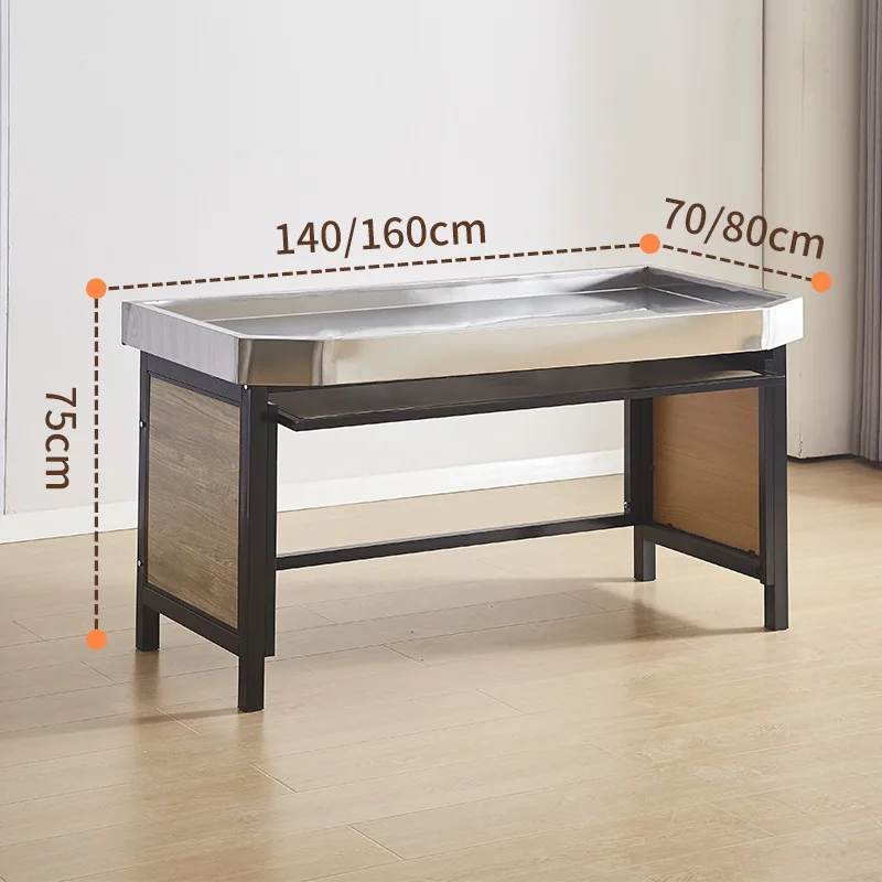 

Single-layer fruit and vegetable shelf display rack, supermarket fresh store shelf floor-to-ceiling stainless steel single-layer