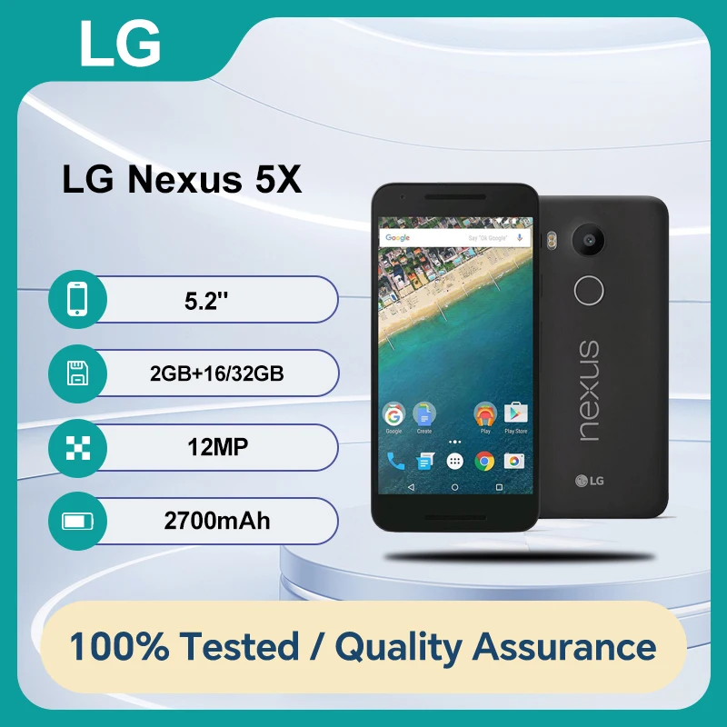 بصمة LG Nexus 5X H790/H791 الأصلية غير مقفلة WIFI 5.2 بوصة 12MP Android 6.0