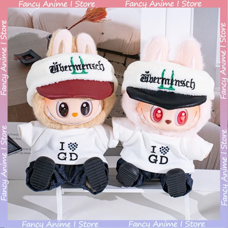 

Для 15-17 см кукла Лабу Корейский Идол G-Dragon Концертная Грибная Шляпа Наряд Мини Плюшевая Кукла Kpop Модная Одежда Аксессуары Подарки