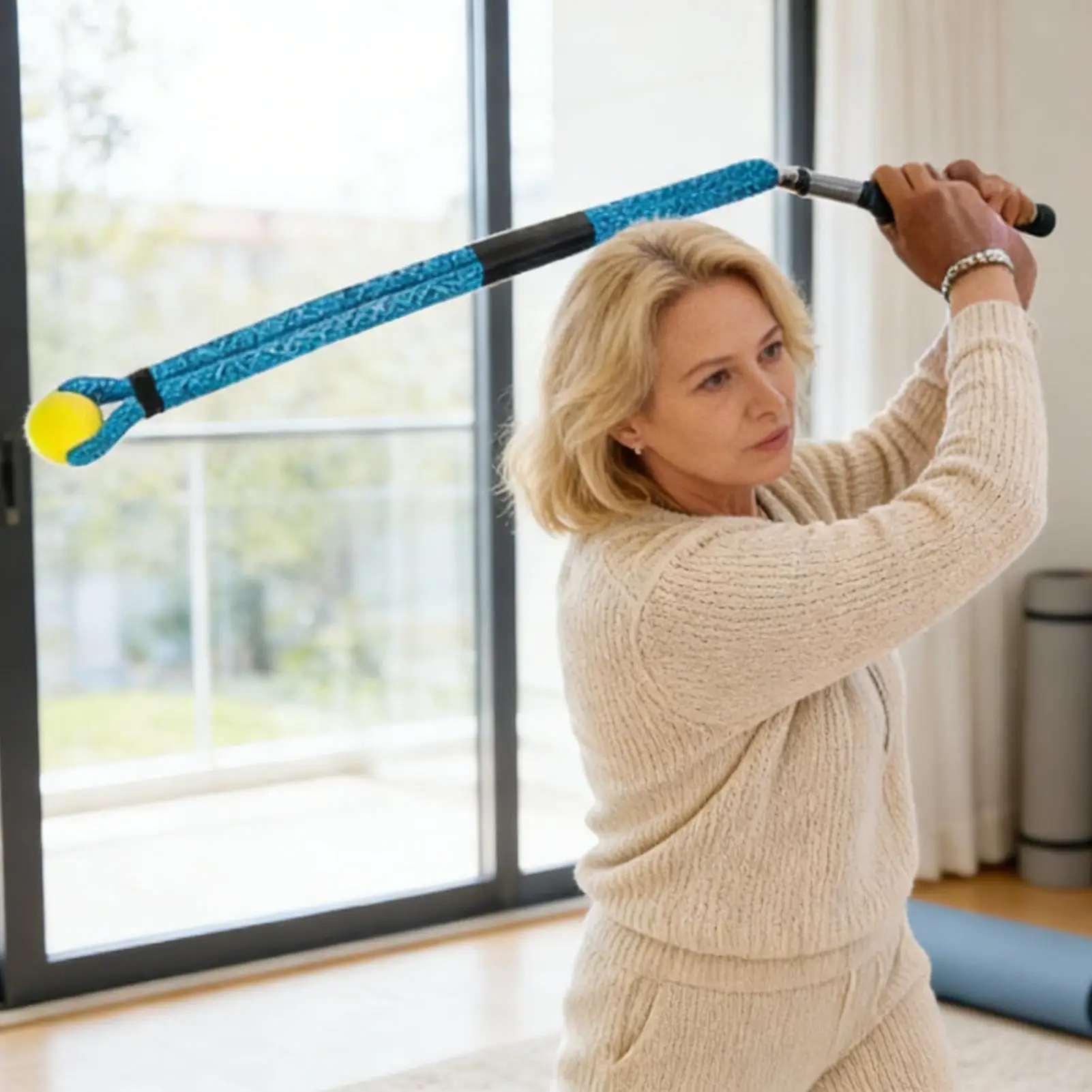 

Гольф-канат для улучшения ритма, разминки и тренировок, тренажер для гольфа для подростков, взрослых, женщин, мужчин, начинающих игроков в гольф, для домашнего использования