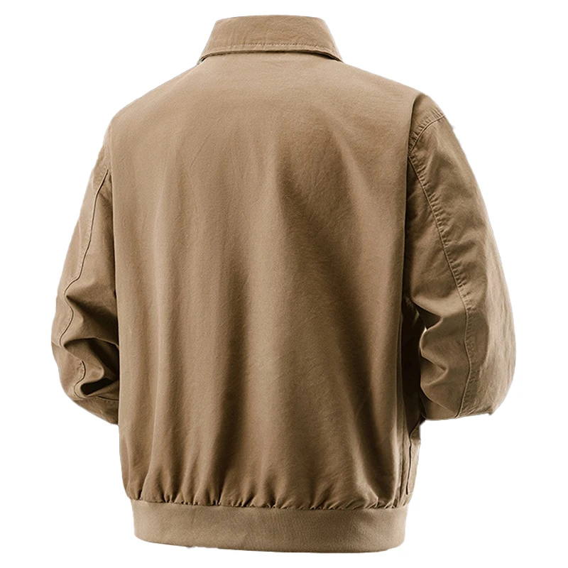2027 Spring And Autumn New Arrival Windbreaker Men's Mid-length High-end Business Casual Men's Wear Men's Collar Top Gentleman J