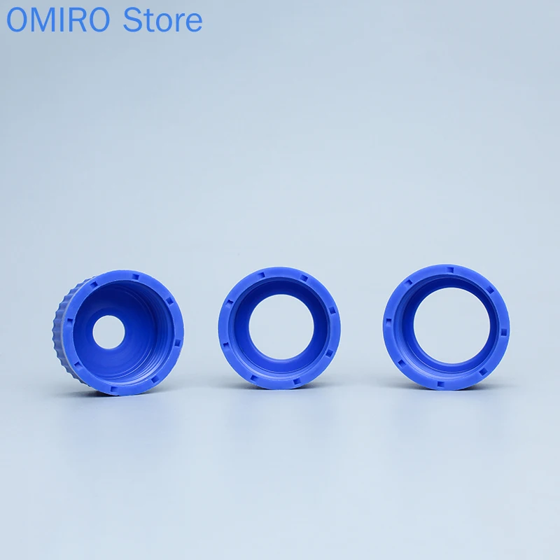 Gl45 Reagent Bottle Cap Blue Opening Cap 15mm30mm34mm Sampling Bottle Cap Anaerobic Bottle Sampling Cap