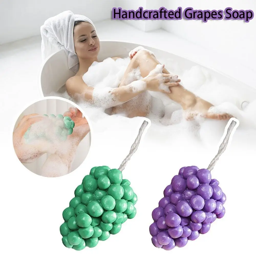 

Gifts Simulation Handcrafted Grapes Soap DIY Multi-function Artisan Soaps Handmade Cleaning Tools Portable Cold Process Soaps